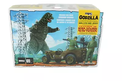 Mpc 1:25 Scale Godzilla   Willys Mb Jeep   Invasion Of Astro-monster Mpc882m/12 • $17.99