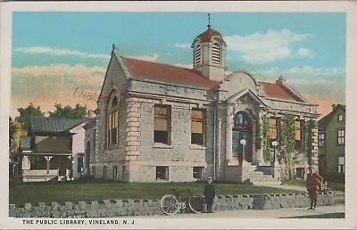 Vineland NJ: Public Library - Vintage Cumberland County New Jersey Postcard • $13.79