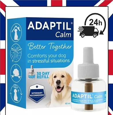 ADAPTIL Calm 30 Day Refill Helps Dog Cope Behavioural Issues 48ml Life Challenge • £22.99