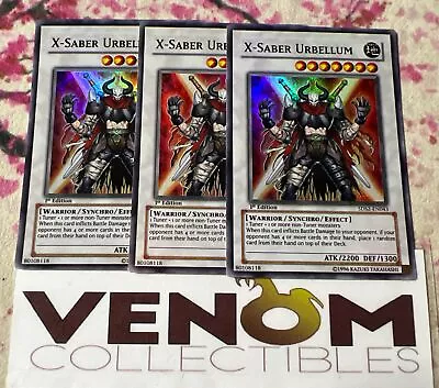 3x (VLP) - X-Saber Urbellum - 5DS2-EN043 - Super Rare - 1st Edition YuGiOh • $3