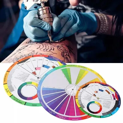 Artists Colour Wheel Mixing Colour Guide 23cm Artist Colour Wheel Nail Painting • £4.31