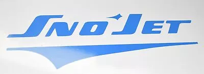 Vintage Sno Jet Snowmobile Trailer Vehicle Decal Sticker Blue Or White • $14.47