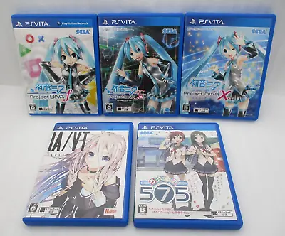 PS VITA 5Games Hatsune Miku Project DIVA F F 2nd X IA/VT Colorful & Utakumi 575 • $68.99