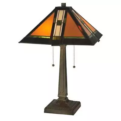 Meyda Lighting 22'H Montana Mission Table Lamp Ha Green Beige Xag - 119654 • $331.20