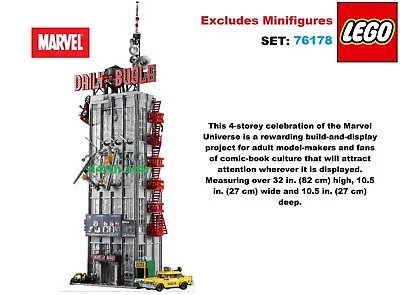 🌟NEW🌟 Lego Marvel 76178 Daily Bugle Set 🌟NO_FIGURES🌟 • £199.95