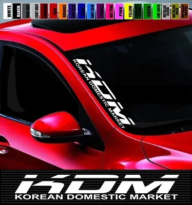 20  KDM #1 Street Racing Korean Flag Car Decal Sticker Side Windshield Banner • $8.49