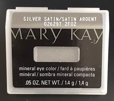 New In Package Mary Kay Mineral Eye Color Silver Satin Full Size Fast Ship • $9.95