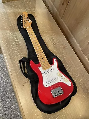 Hohner Rockwood  30  Electric Stratocaster Custom Guitar Mini Red Youth Travel • $99