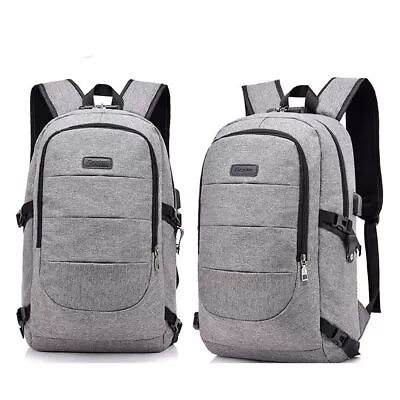 Men Womens Laptop Backpack Anti-Theft Travel School Shoulder Bag W/ USB Charging • $16.82