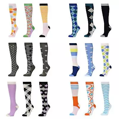 Dublin Womens 3 Pack Knee High Socks - Range Of Colours | Equestrian Wear • £16.99