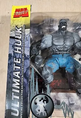 Vintage 2003 Diamond Select Marvel Ultimate Gray Hulk Action Figure 8.5  • $59