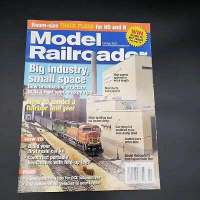 Model Railroader Magazine - February 2010- Train Hobbyist Miniature • $3.39