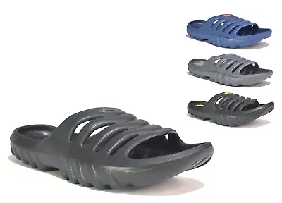 Mens Shower Slippers Flip Flop Pool Beach Mules Lightweight Slider Uk Sizes 7-12 • £8.95