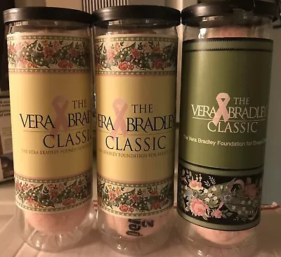 Vera Bradley Rare To Find Classic Pink Tennis Balls 3 Packs Of 3 • $49