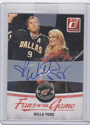 $24.99 • Buy 2010-11 Donruss Willa Ford Fans Of The Game Auto #'d 213/400 + Base  