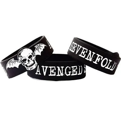 Avenged Sevenfold 25mm Silicon Rubber Wristband - SALE!! • £1.50