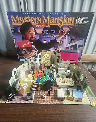 MYSTERY MANSION GAME Electronic Talking Board Works 1995 Parker Bros • $69.95