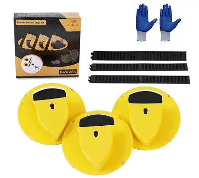 Bucket Mouse Trap 3 Pack UPDATED 2024 • $19.95