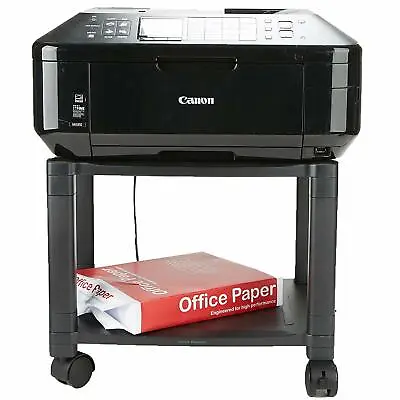 Small Mobile Laptop Printer Cart Rolling Computer Stand Under Desk Office Table • $49.99