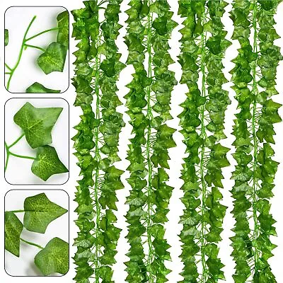 12PACK Artificial Ivy Vine Greenery Garlands Fake Plants Hanging Garland Decor • $12.37