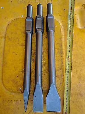 $99 • Buy 3x JACKHAMMER Jack Hammer Bit Moil 35 50mm CHISELS No 226 30mm HEX Hitachi KANGO
