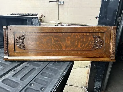Vintage Quartersawn Oak Furniture (piano?) Panel Carved Detail 57.5” X 18.5” • $295