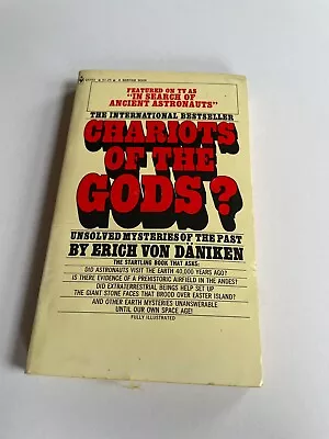 Chariots Of The Gods By Erich Von Daniken Vintage Book (1972) Occult Mysteries • £20.27