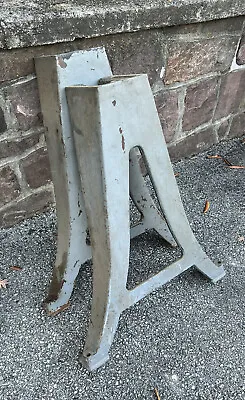 Vintage Metal Lathe Cast Iron Legs USA • $275