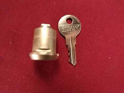 Vintage Chicago Lock Co. Steel Desk Lock Clip Style Lateral File Cabinet Lock • $16.95