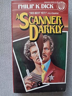 A SCANNER DARKLY Philip K Dick BALLANTINE DEL RAY (1977)  1st Print PB • $42