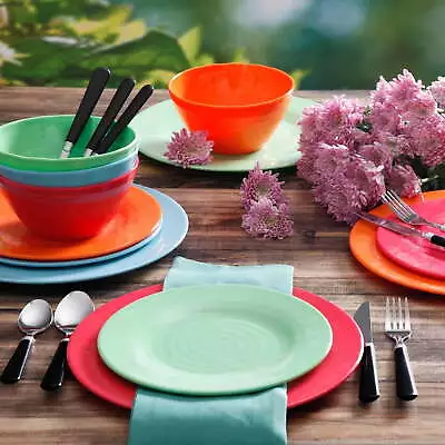 Brela 12-Piece Melamine Dinnerware Set Service For 4 • $19.42