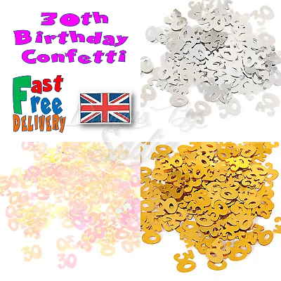 30th Age BIRTHDAY Confetti Scatter Table Party Celebration  • £2.49
