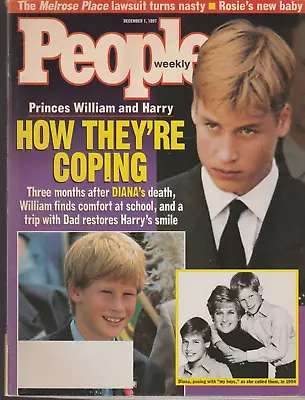 People Weekly December 1 1997 Princes William And Harry How They're Coping • $2.99