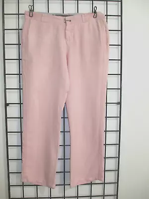 Da Nang / Japan  🌸 Size Large /  10 / 12 / 32  Waist==pink Silk / Capri Pants • $35.50