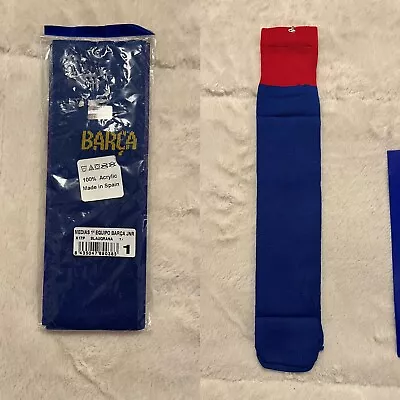 Barca Soccer (Futbol) Socks Red/Blue Official Licensed Product 100% Acrylic FC • $10