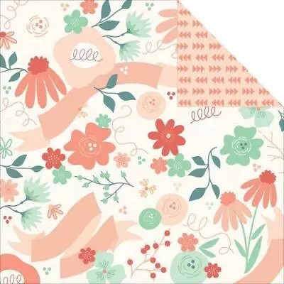 My Mind's Eye On Trend Sweet Scroll 12x12 Paper Sheet • £1.25