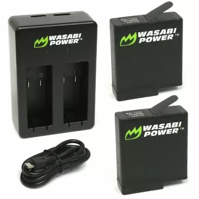 GoPro HERO8 7 6 5 4 3 3+ Battery Charger Dual/Triple Wasabi Hero Black Kit Set  • $68.95