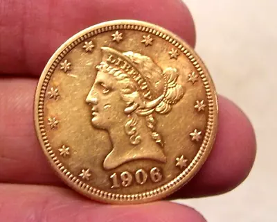 1906-D  $10 Liberty Head Gold Eagle - U.S. Gold Coin • $1009.74
