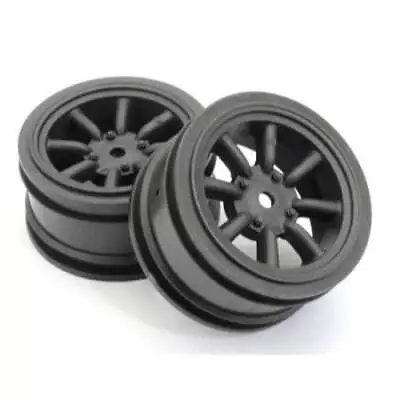 Kyosho FATH706BKM Premounted TC Tyre M On 8 Spoke Watanabe Wheel Black 2pc • $36.43