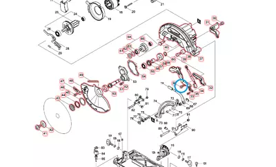 Makita Japan  HS631DZ Circular Saw  Series Repair Parts Body Parts (B) • $1.35