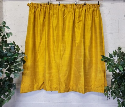 £35 • Buy Vintage 70's Curtains Mustard Yellow 130cm Drop Mid-Century Free Post!