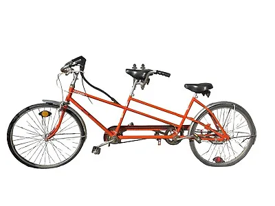 Vintage Vista Duo NIDA Orange Tandem Bicycle Bike BUILT FOR TWO Rare • $328
