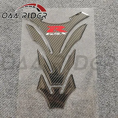 Carbon Fiber Tank Pad Gas Grip Decal Sticker For GSXR 750 600 1000 1300 Racing • $12.34