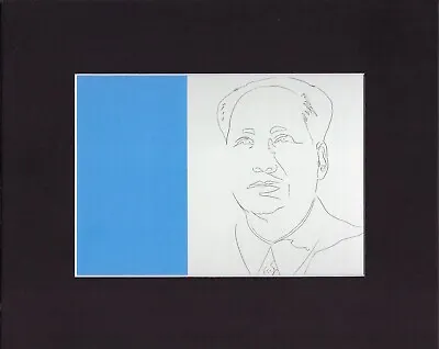 8X10  Matted Print Art Picture Andy Warhol: Mao 1973 • $14.95