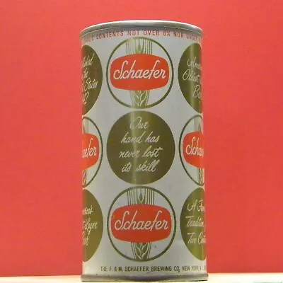 Schaefer Beer 1O Oz Can Puerto Rico Version New York Maryland Pennsylvania C83 • $4.76