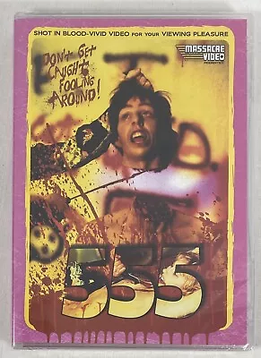 555 (DVD) SOV Slasher Horror Gore! New Sealed Massacre Video • $14.99