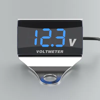 Motorcycle  10-150V Digital Voltmeter  Display Waterproof Voltage Y6R6 • $8.57