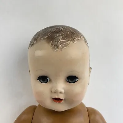 Vintage Hard Plastic Latex Creepy Doll Haunted House Prop Needs Repair Restore • $29.90