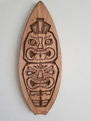 £12.99 • Buy Rustic Tiki Bar Wooden Decoration Surfboard Totem Design