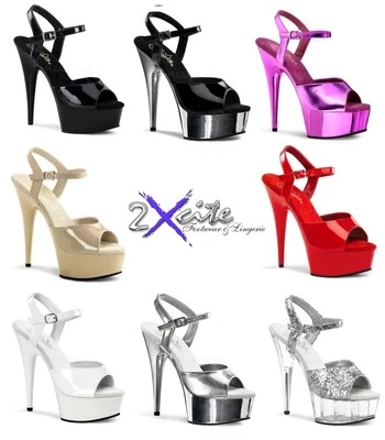 £61.70 • Buy Pleaser Delight 609 Platform High Heel Pole Dancing Lap Dancer Stiletto Shoes